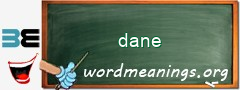 WordMeaning blackboard for dane